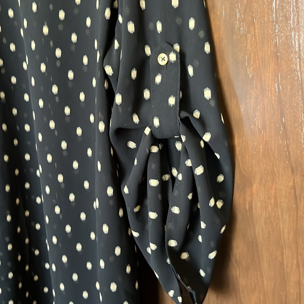 Dressbarn Woman’s Sheer Polka Dot Blouse - Picture 6 of 6